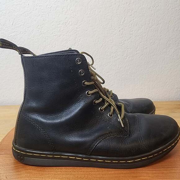 Dr. Martens Other - Dr Martens Tobias Boots Mens Size 10 Black Leather Combat Ankle Lace Up Casual